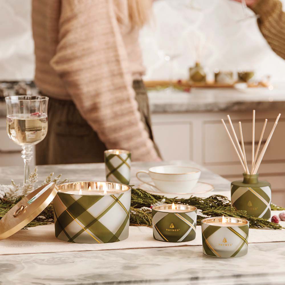 Frasier Fir Frosted Plaid Petite Reed Diffuser