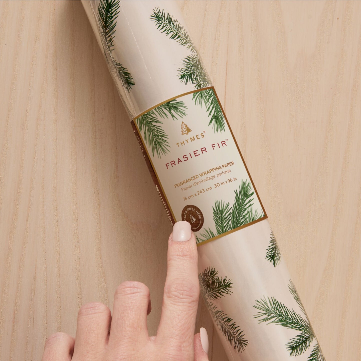 Frasier Fir Fragranced Wrapping Paper, 2 pack