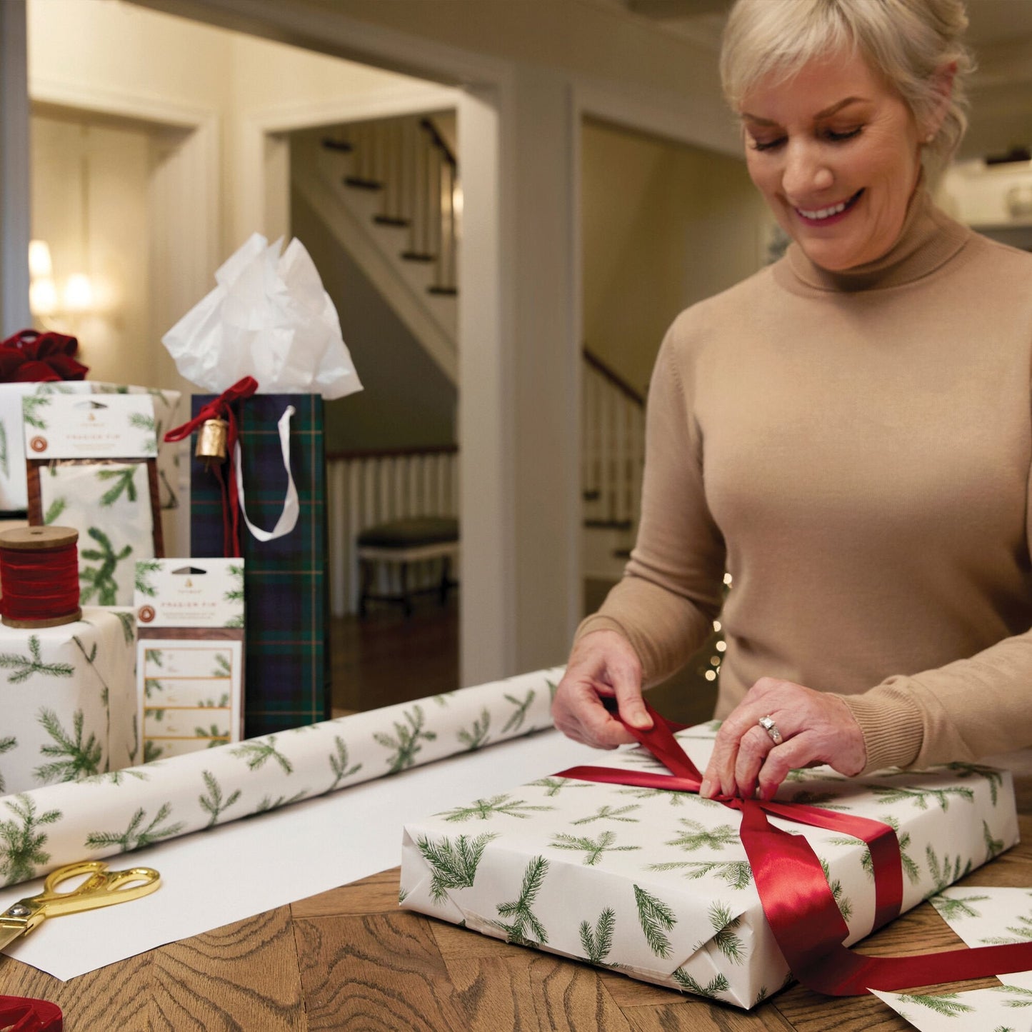 Frasier Fir Fragranced Wrapping Paper, 2 pack