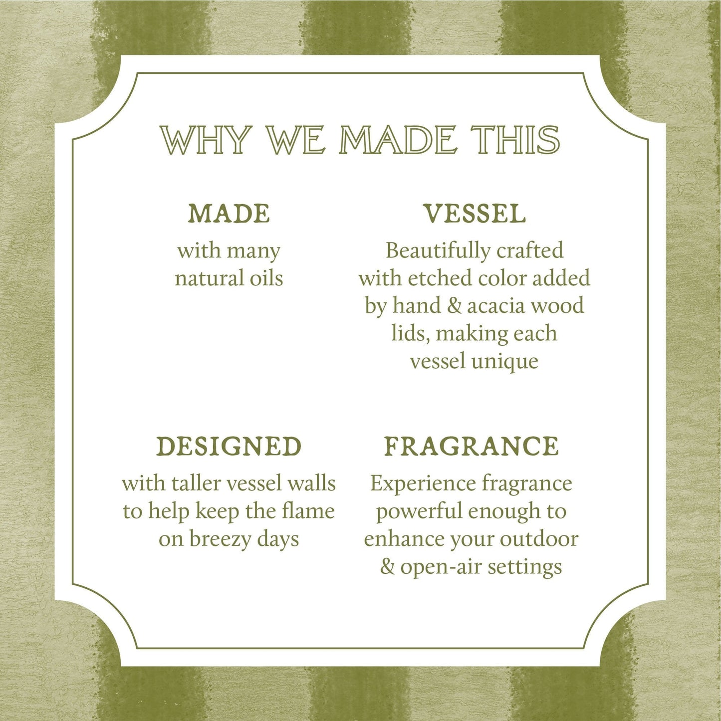 Outdoor Oasis Citronella Grove Poured Candle Tin with Gold Lid