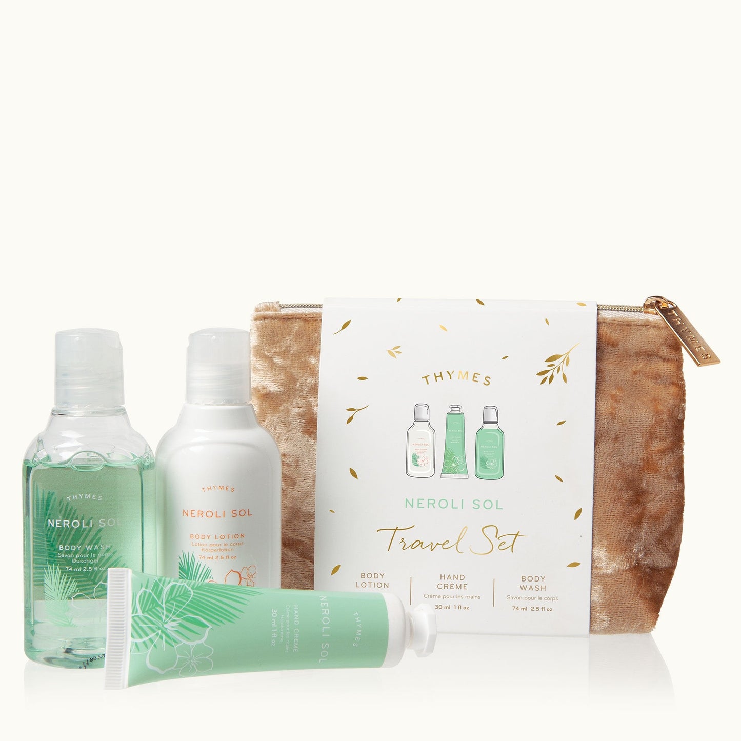 Neroli Sol Travel Set with Beauty Bag