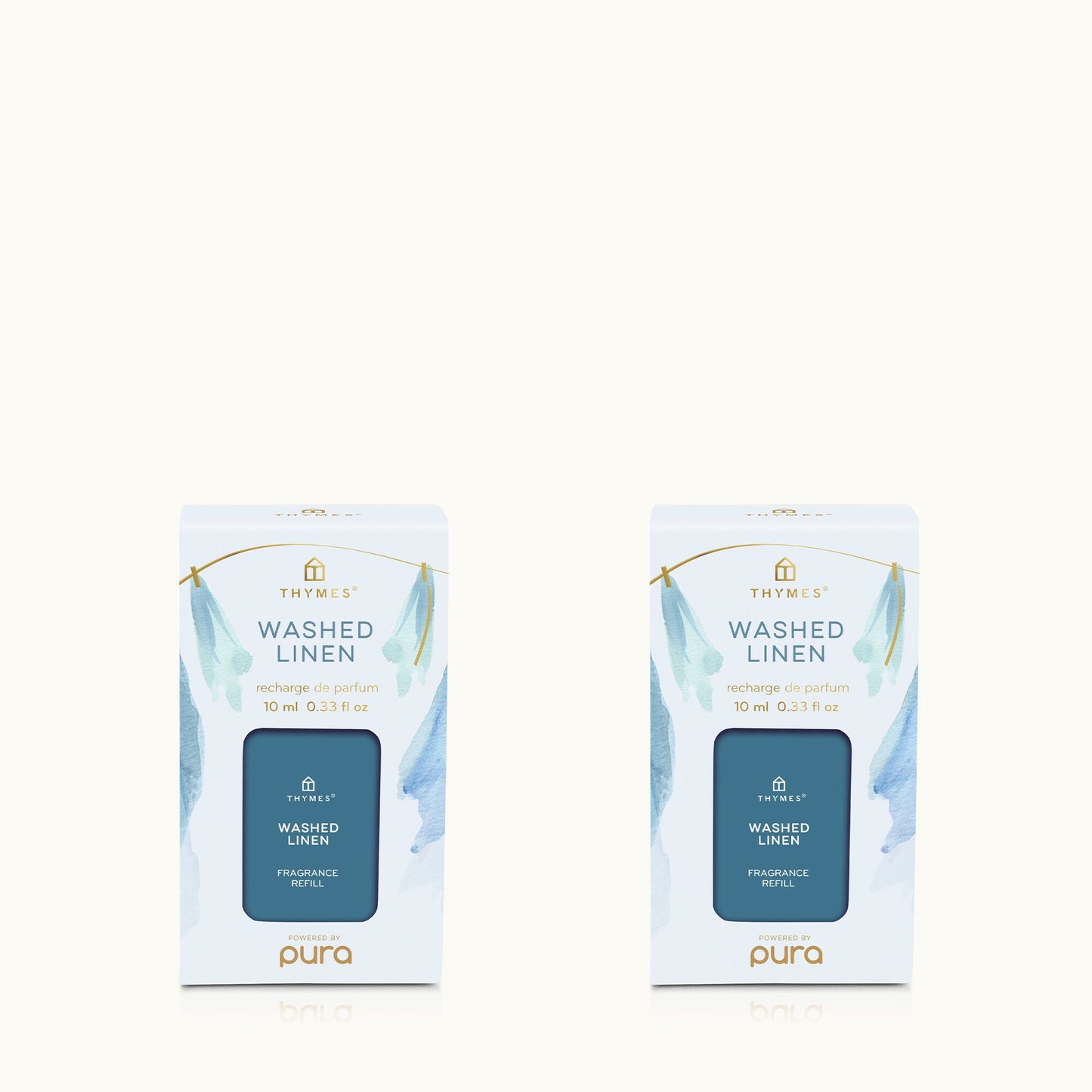 Washed Linen Pura Diffuser Refill 2-Pack Bundle