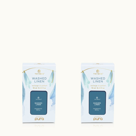 Washed Linen Pura Diffuser Refill 2-Pack Bundle