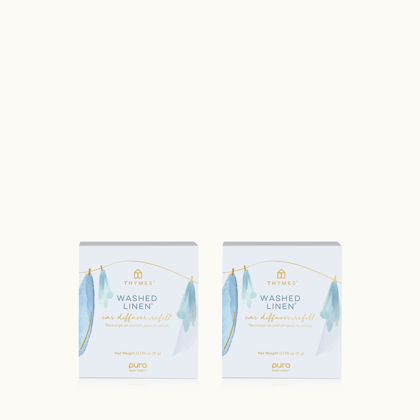 Washed Linen Pura Car Pro Diffuser Refill 2-Pack Bundle